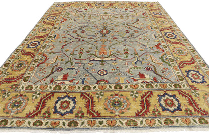 7 x 10 Vintage-Inspired Oushak Rug 80679