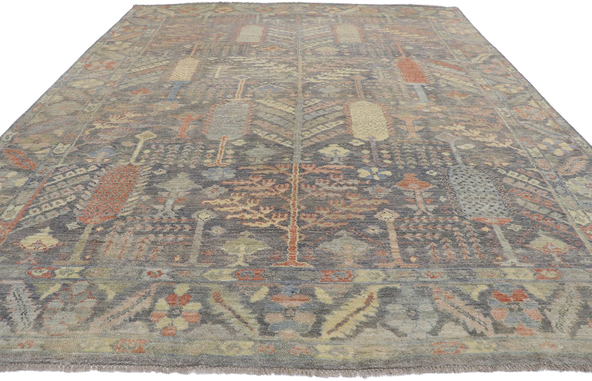 9 x 12 Contemporary Oushak Rug 80681