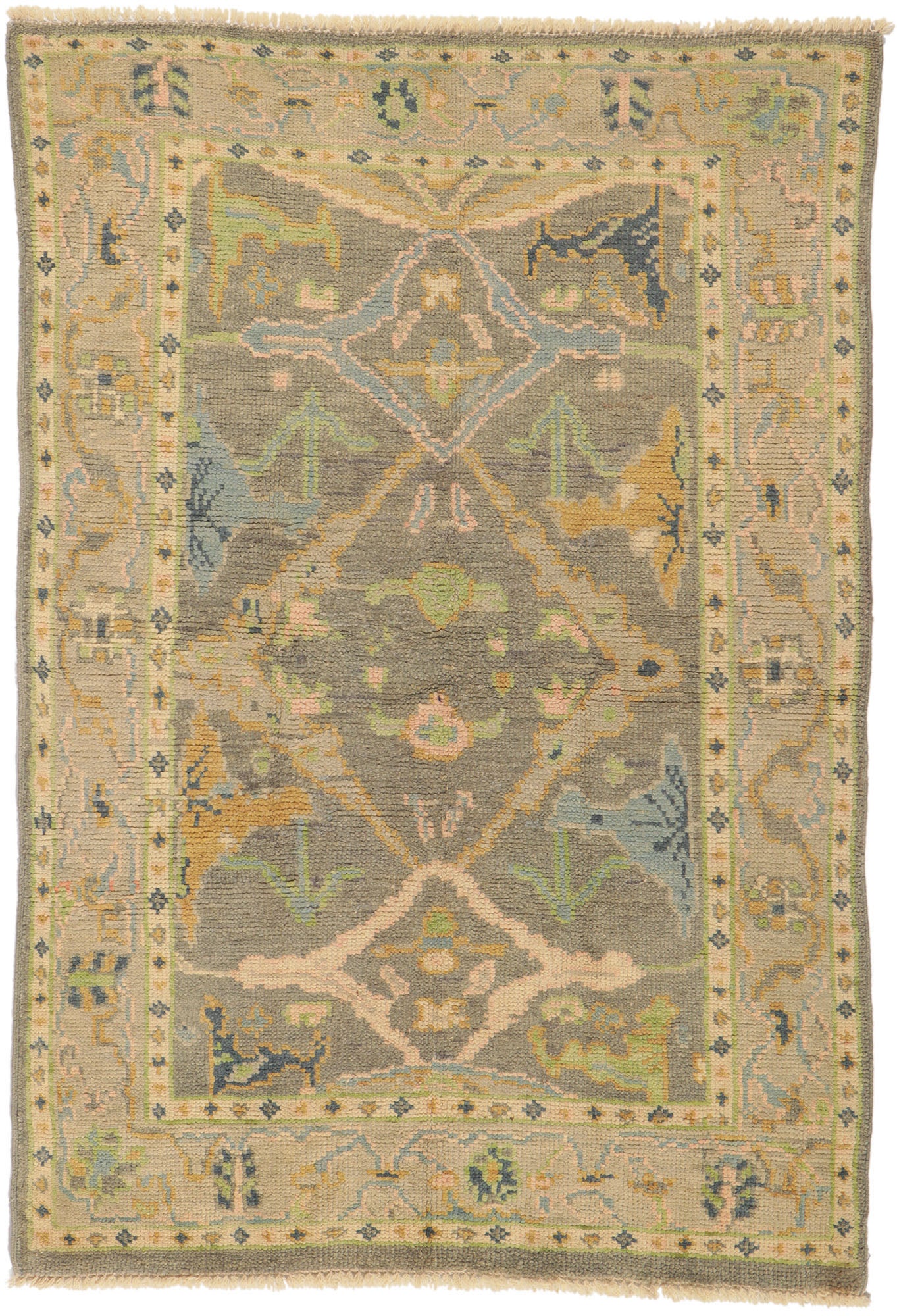 4 x 6 Colorful Oushak Rug 80682