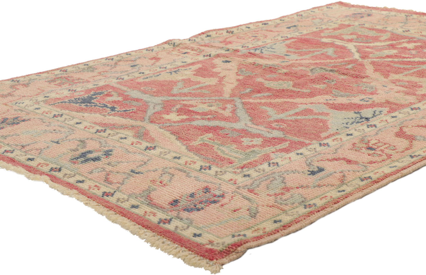 4 x 6 Colorful Pink Oushak Rug 80686