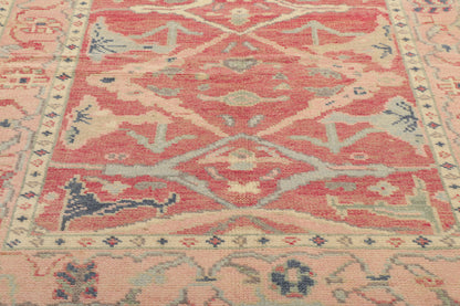 4 x 6 Colorful Pink Oushak Rug 80686