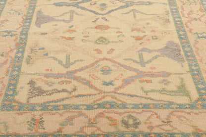 4 x 6 Contemporary Pastel Oushak Rug 80689