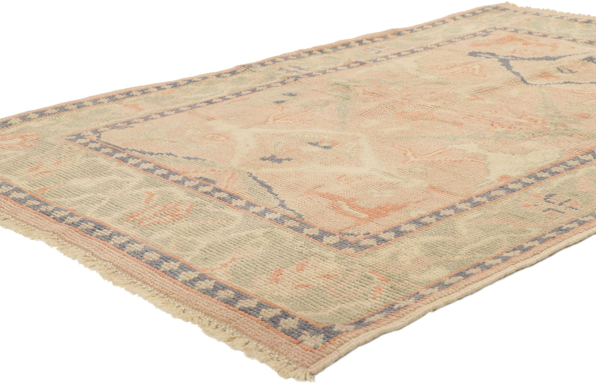 4 x 6 Vintage-Inspired Oushak Rug 80690