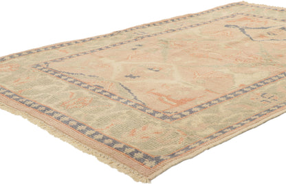 4 x 6 Vintage-Inspired Oushak Rug 80690