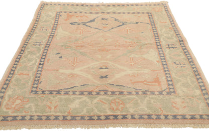 4 x 6 Vintage-Inspired Oushak Rug 80690