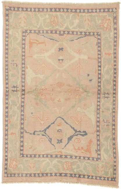 4 x 6 Vintage-Inspired Oushak Rug 80690