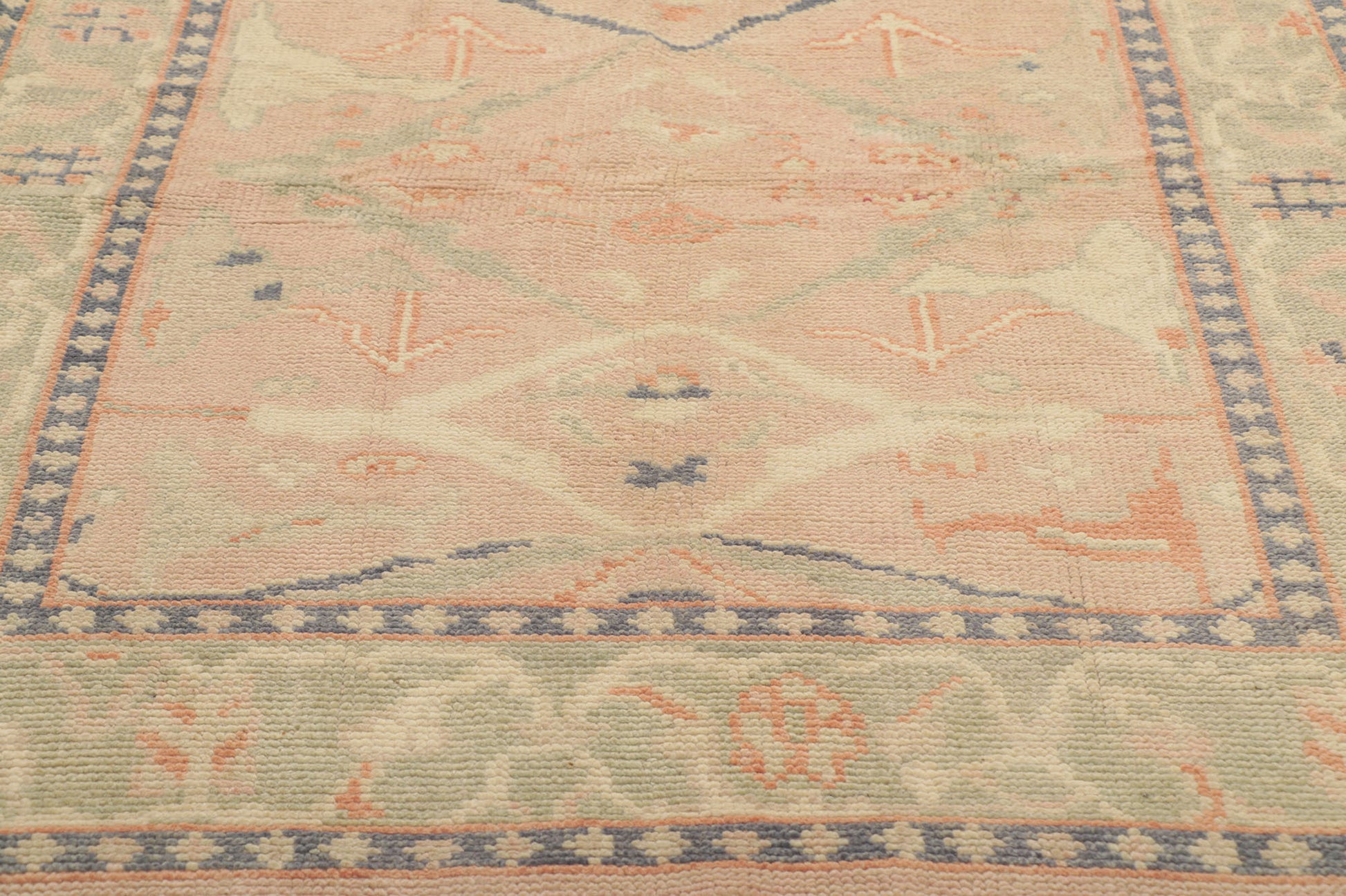 4 x 6 Vintage-Inspired Oushak Rug 80690