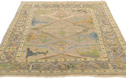 4 x 6 Colorful Oushak Rug 80691