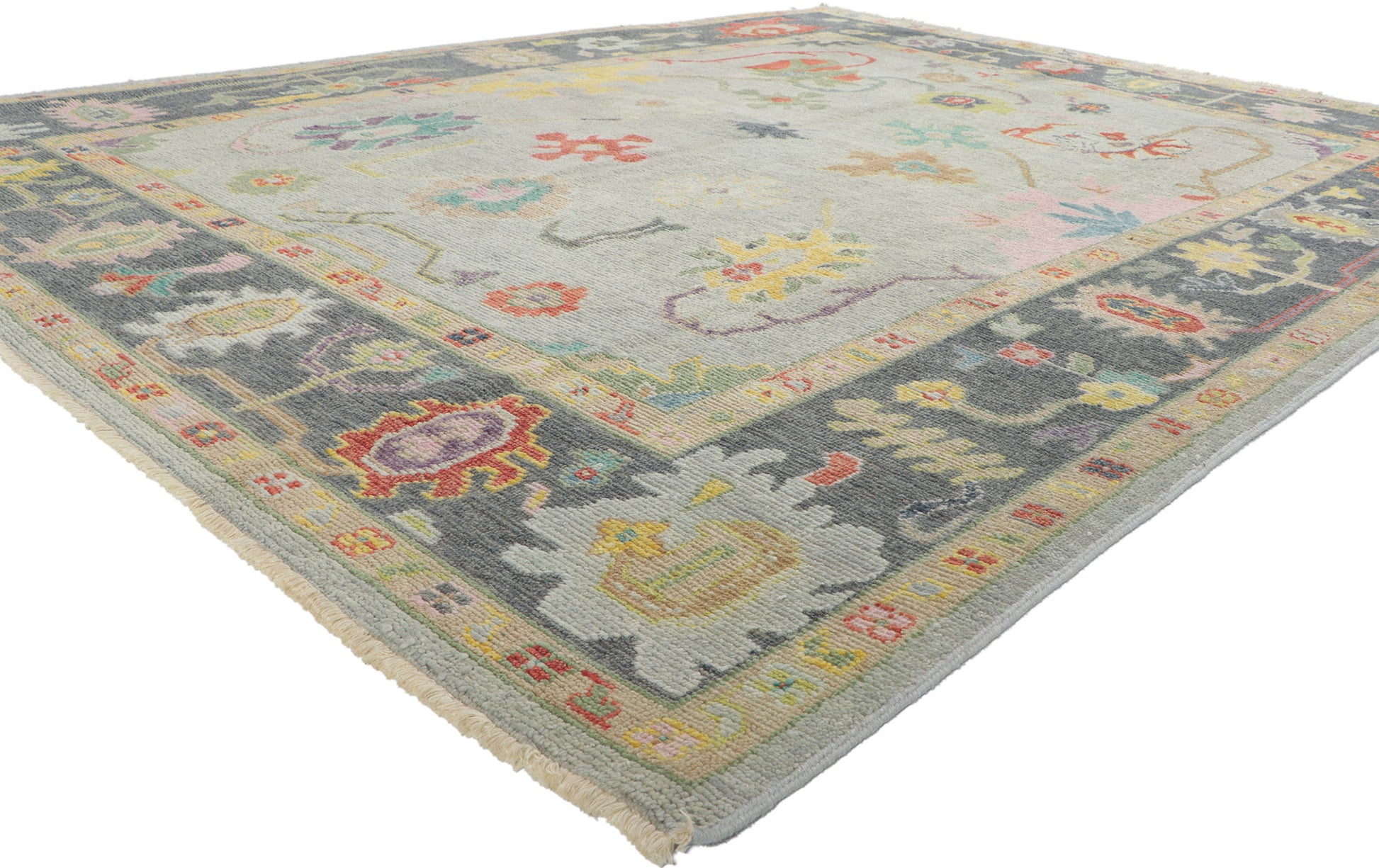 8 x 10 Colorful Oushak Rug 30369