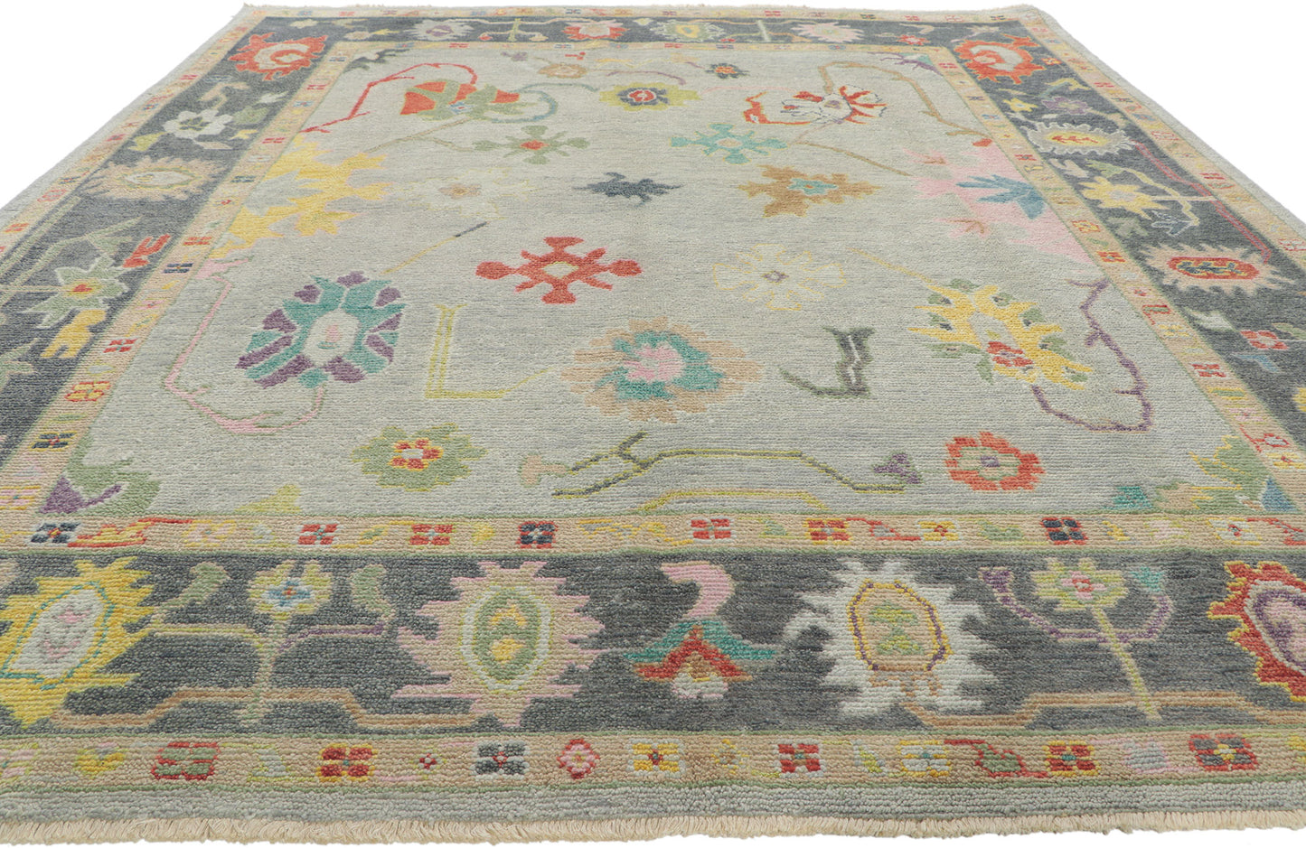 8 x 10 Colorful Oushak Rug 30369