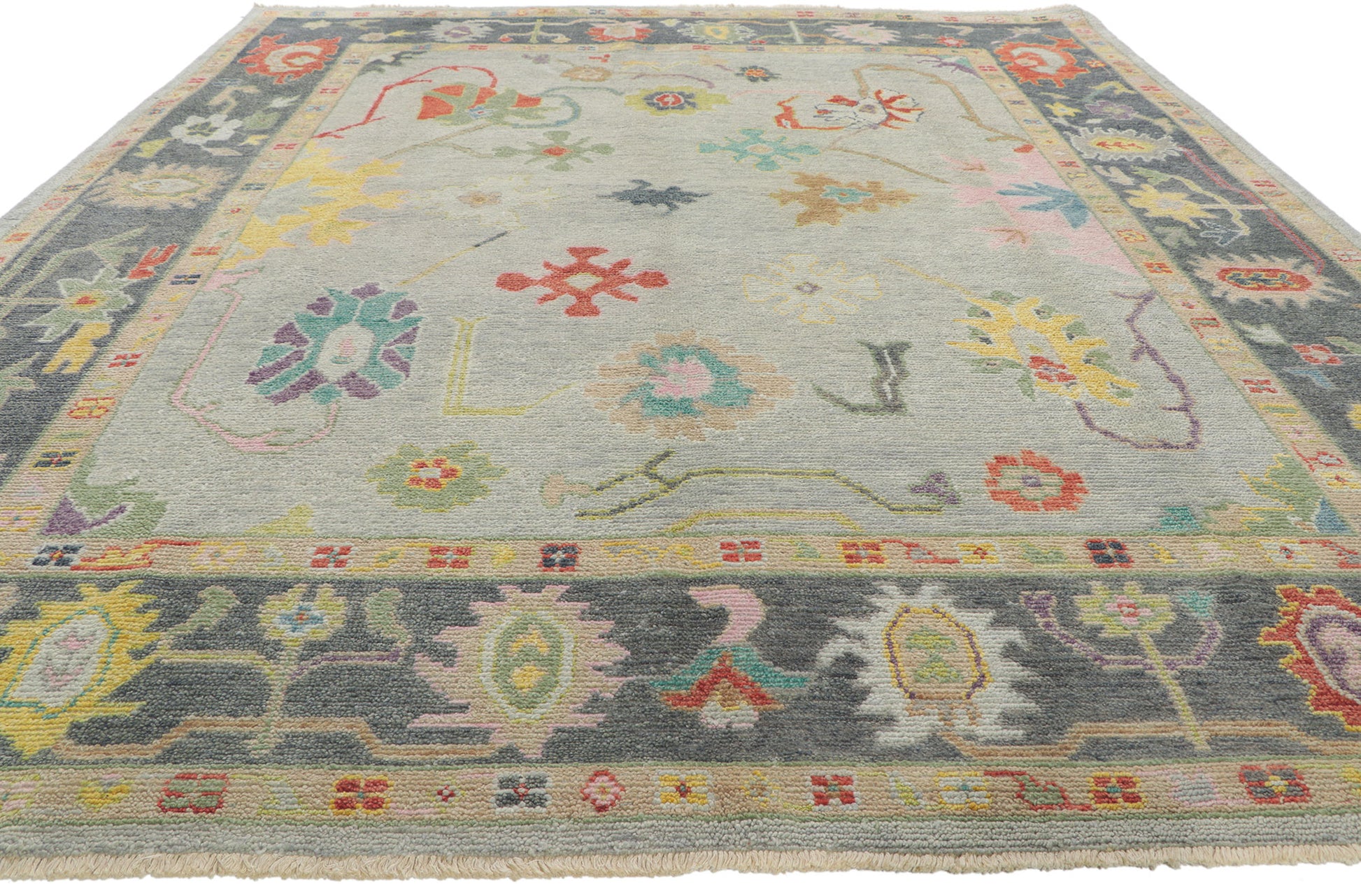 8 x 10 Colorful Oushak Rug 30369