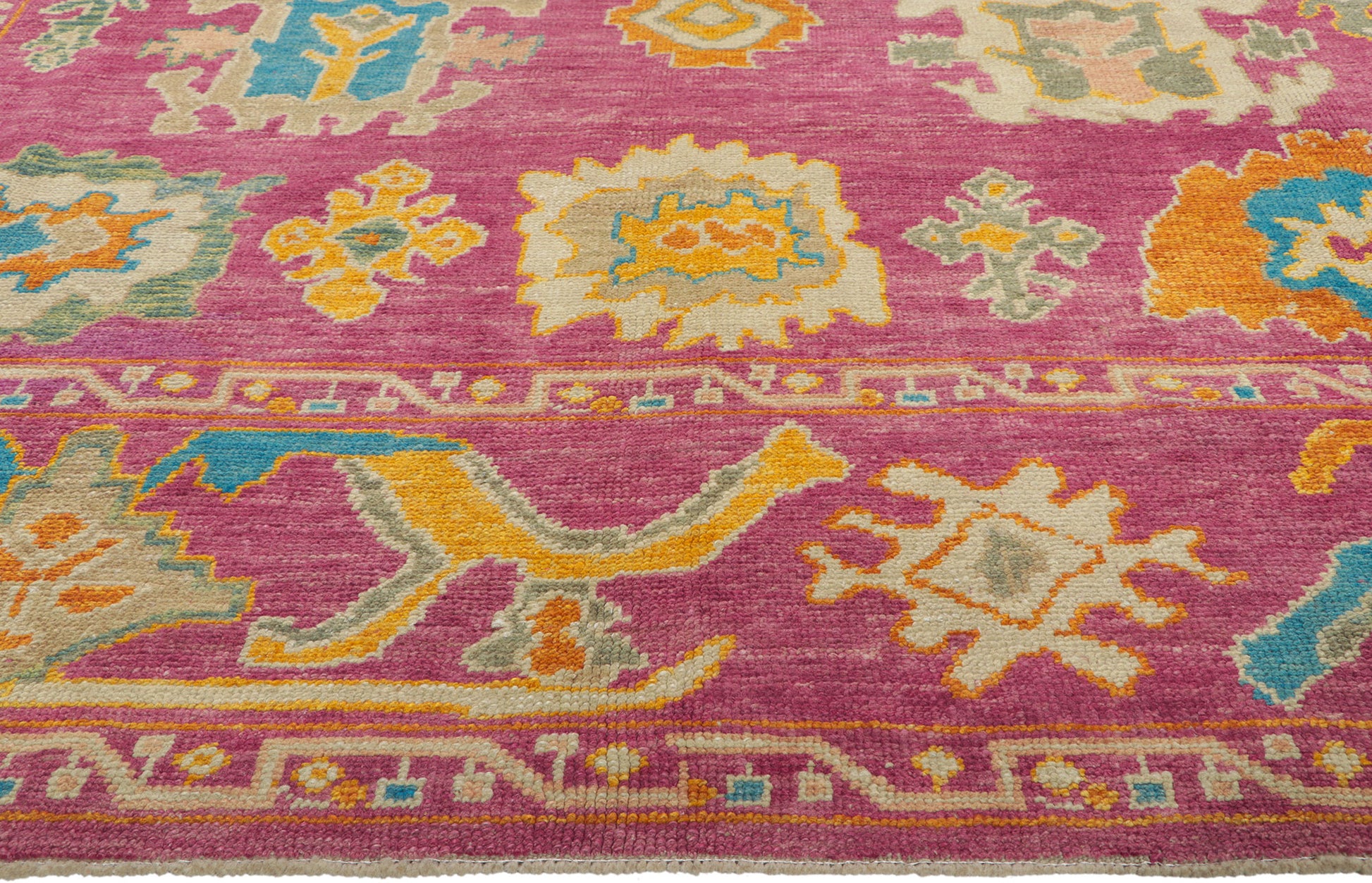 8 x 10 Colorful Turkish Oushak Rug 51891