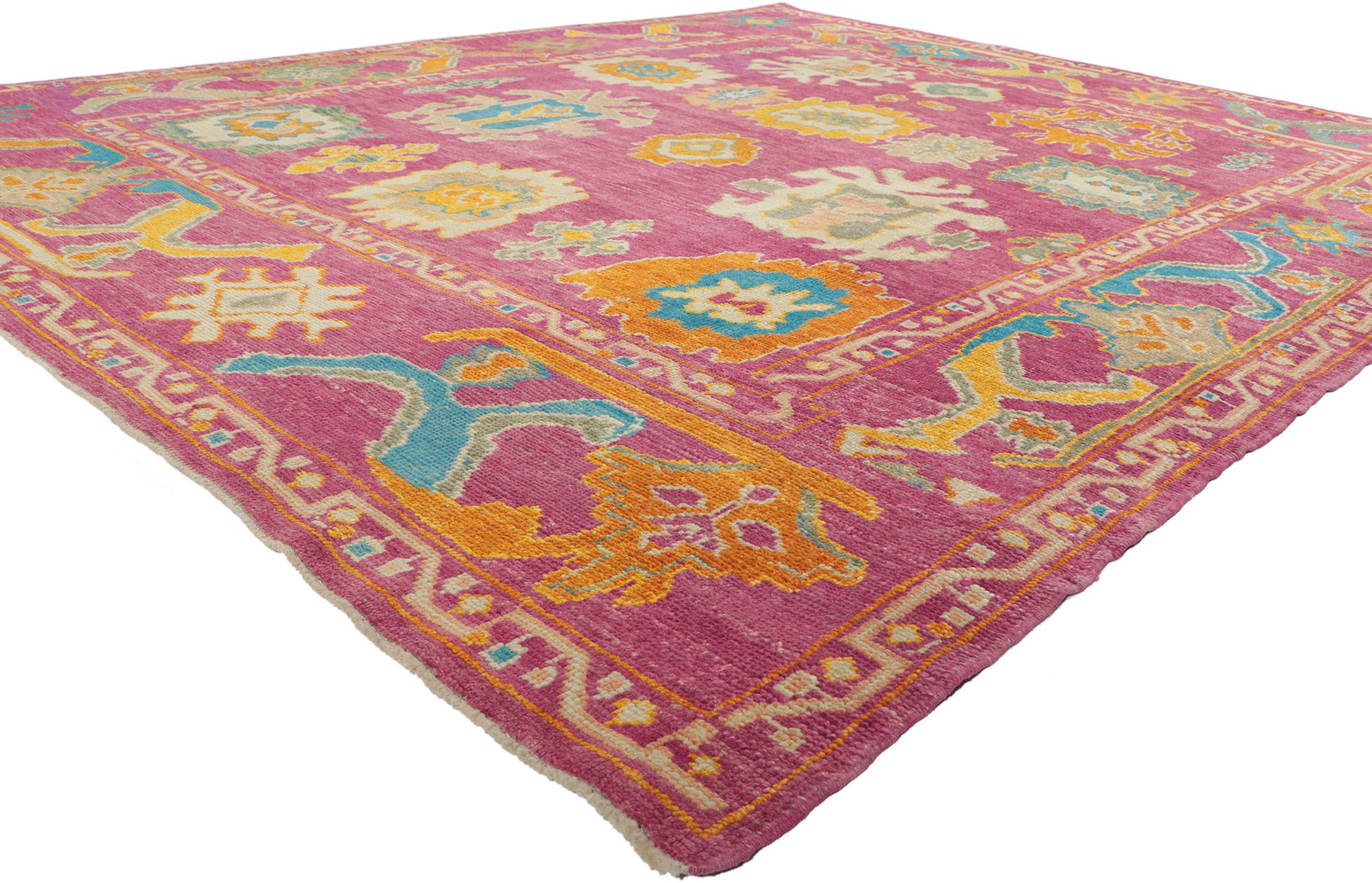 8 x 10 Colorful Turkish Oushak Rug 51891