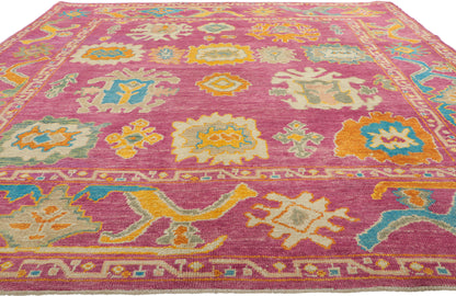 8 x 10 Colorful Turkish Oushak Rug 51891