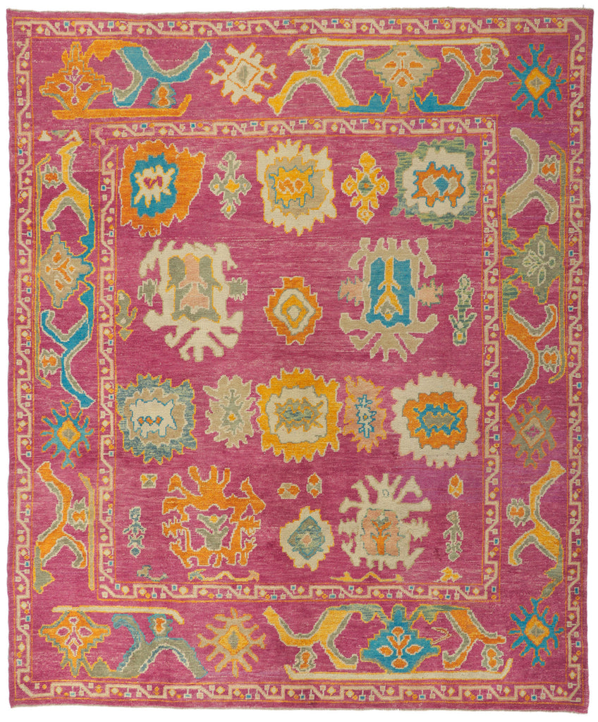 8 x 10 Colorful Turkish Oushak Rug 51891
