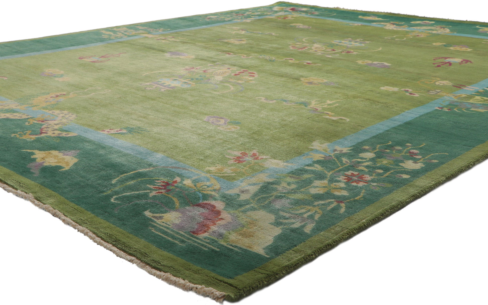 8 x 10 Chinese Art Deco Dragon Rug 30818