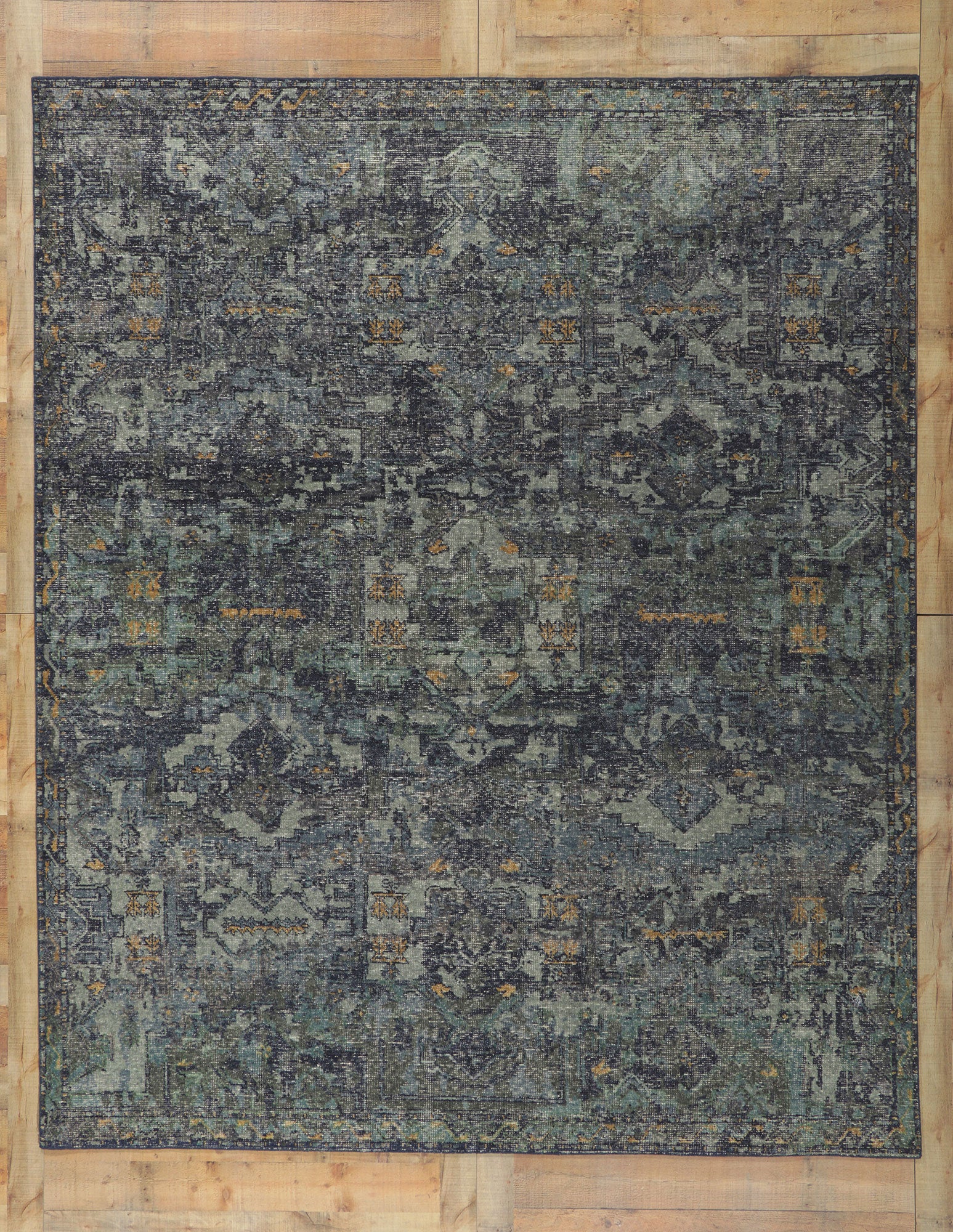 8 x 10 Vintage-Inspired Distressed Rug 30787