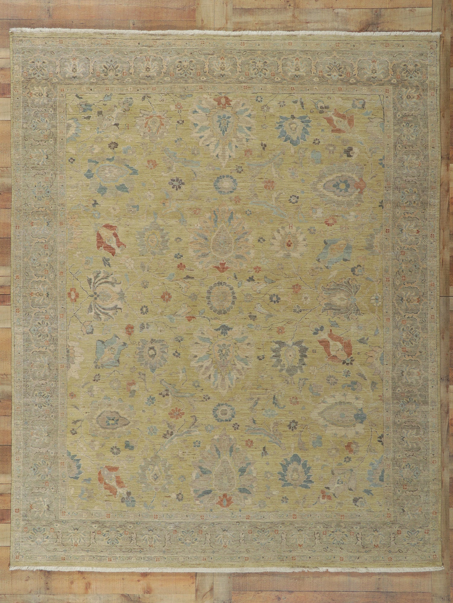 8 x 10 Vintage-Inspired Oushak Rug 30838