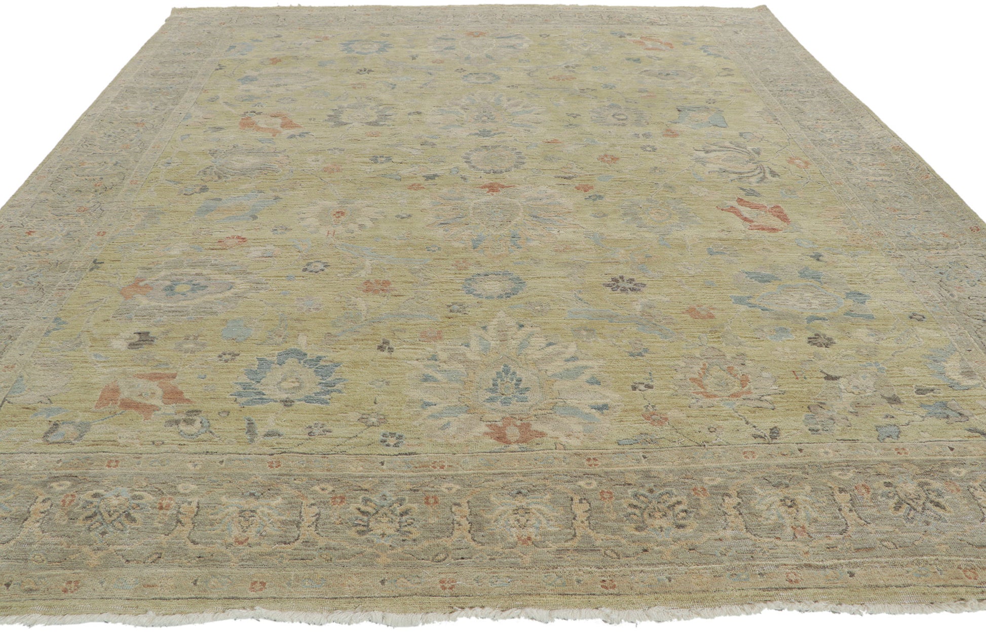 8 x 10 Vintage-Inspired Oushak Rug 30838