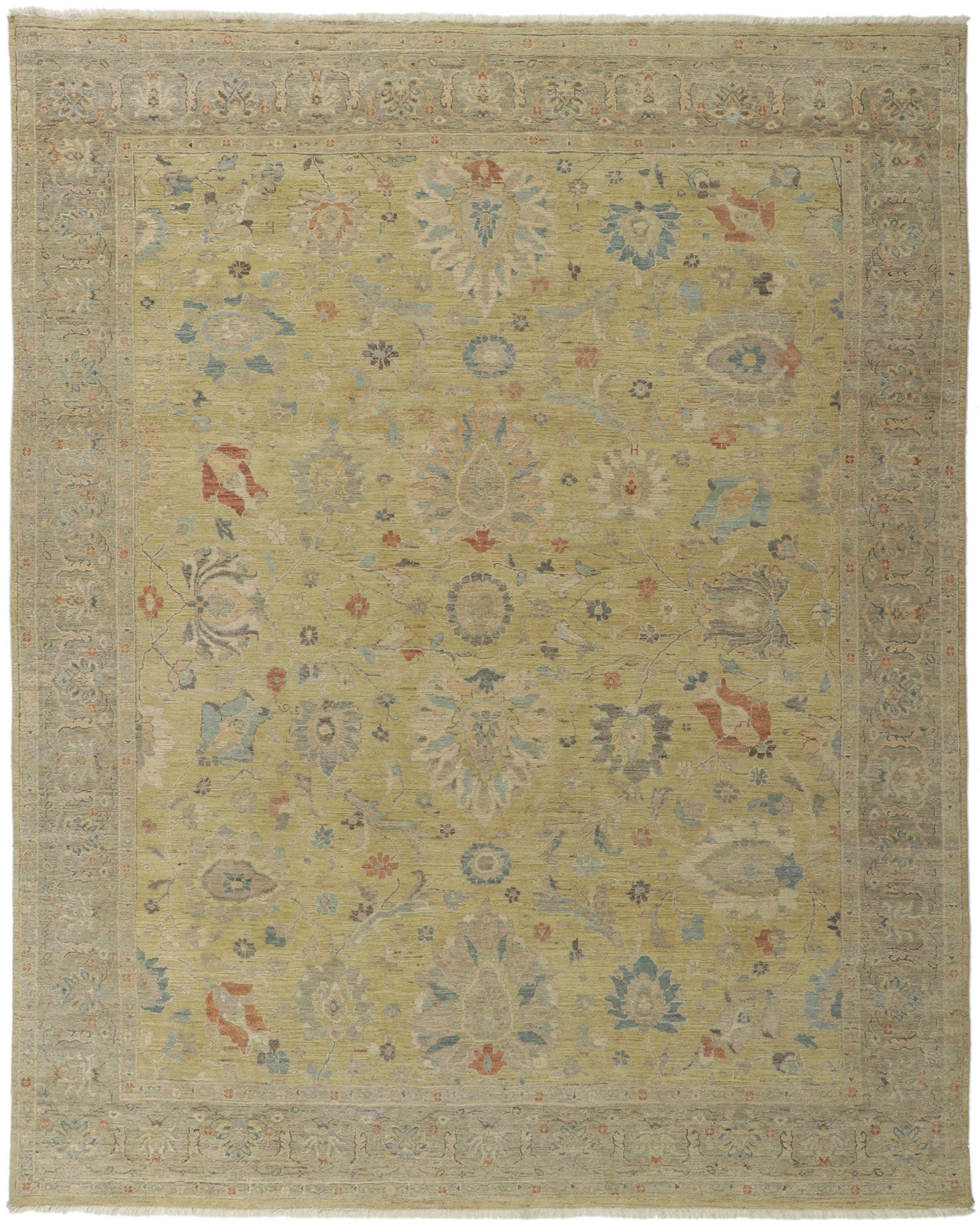 8 x 10 Vintage-Inspired Oushak Rug 30838