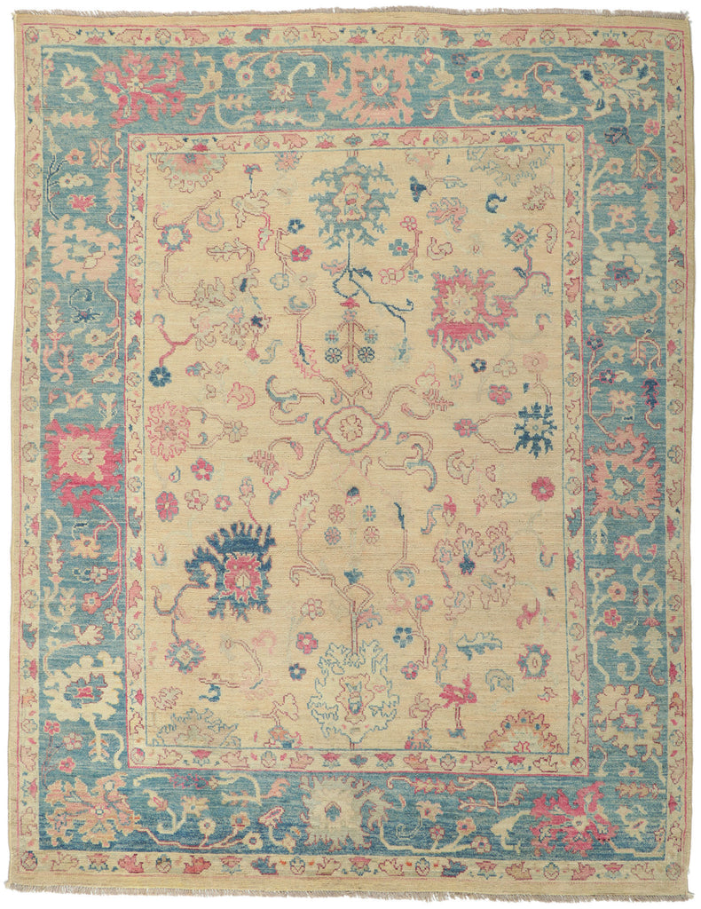 8 x 10 Colorful Oushak Rug 80720