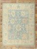 8 x 10 Colorful Blue Oushak Rug 80893
