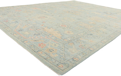 8 x 10 Colorful Pastel Oushak Rug 80895