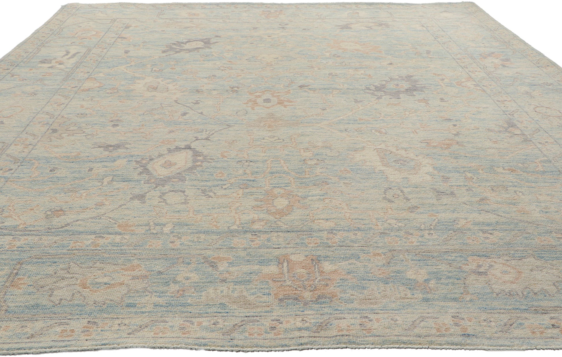 8 x 10 Vintage-Inspired Oushak Rug 80897