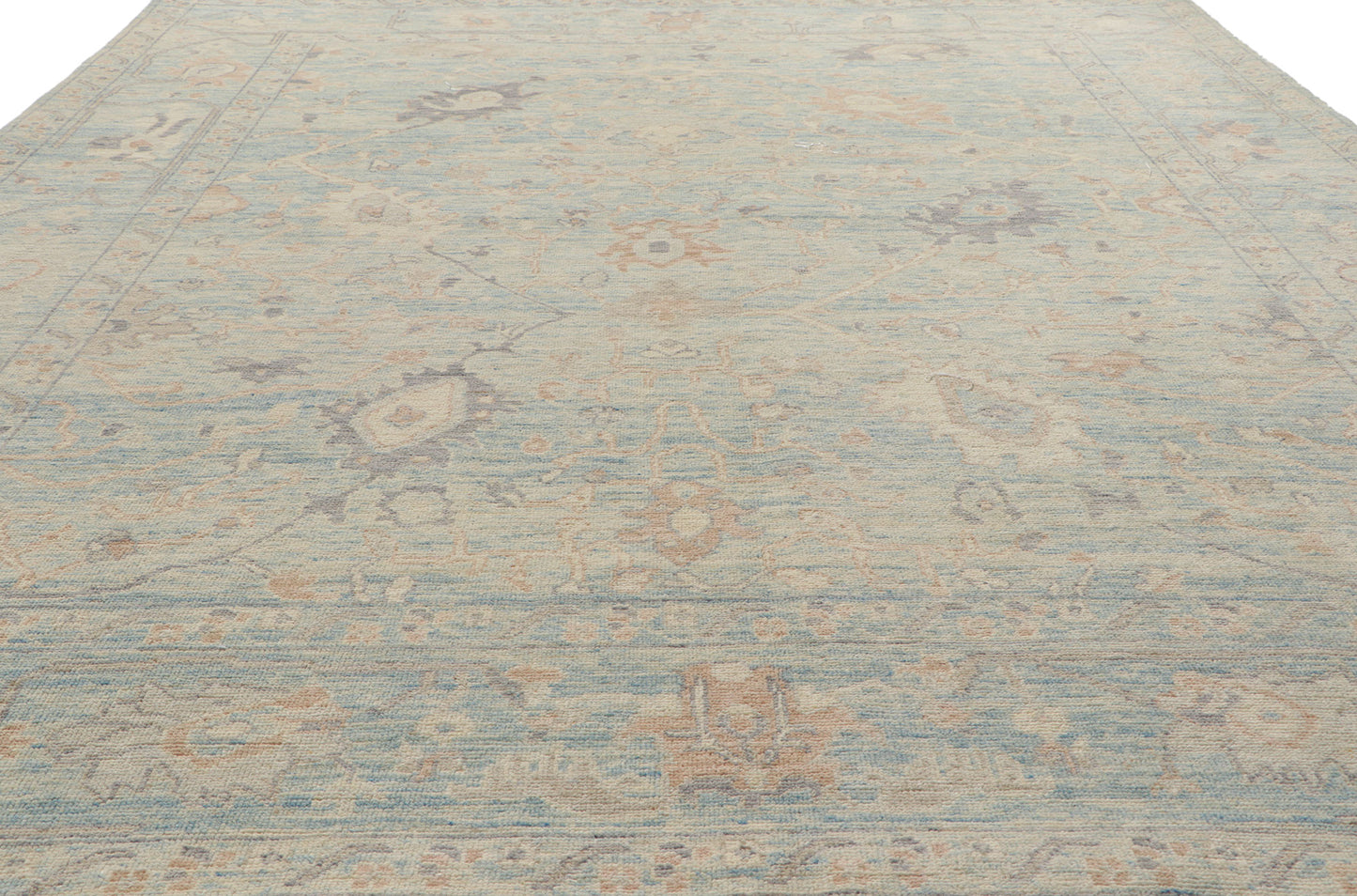 8 x 10 Vintage-Inspired Oushak Rug 80897