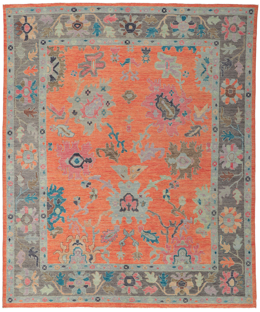 8 x 10 Colorful Oushak Rug 80898