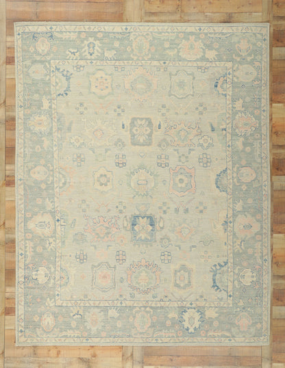 8 x 10 Colorful Oushak Rug 80900
