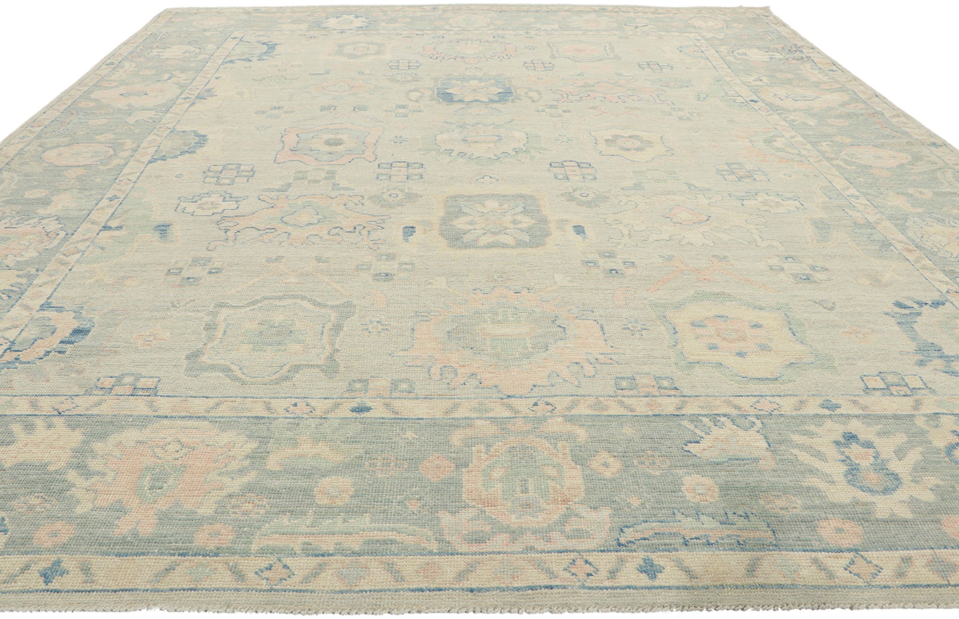 8 x 10 Colorful Oushak Rug 80900