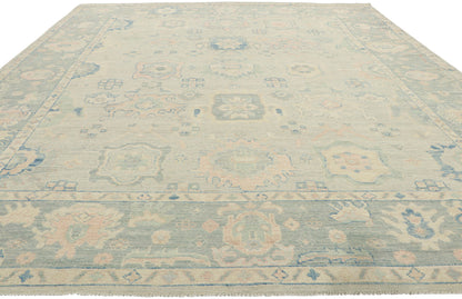 8 x 10 Colorful Oushak Rug 80900