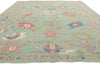 8 x 10 Colorful Green Oushak Rug 80901