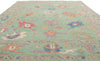 8 x 10 Colorful Green Oushak Rug 80901