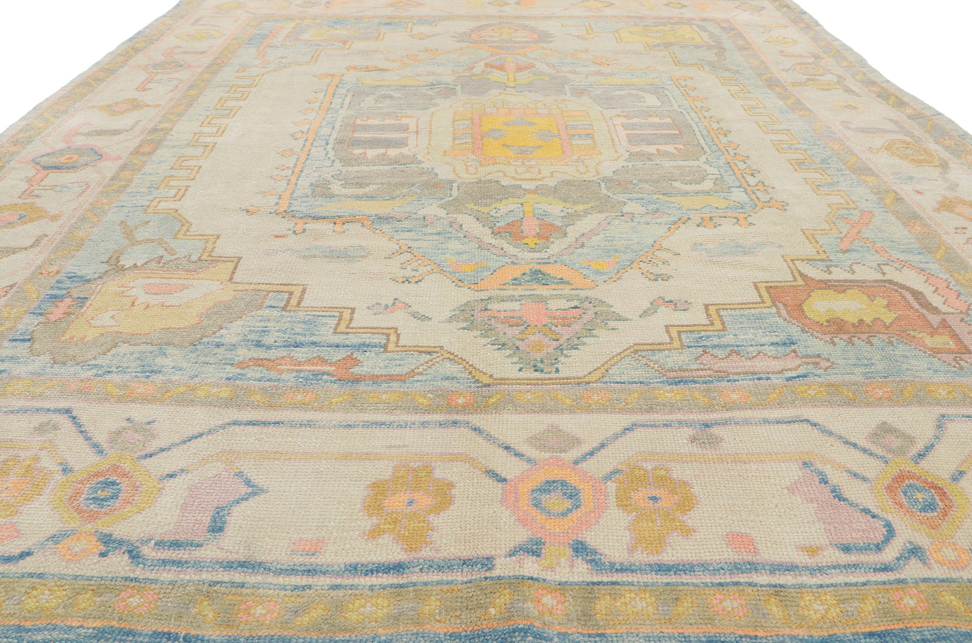 8 x 10 Colorful Turkish Oushak Rug 53798
