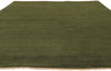 8 x 10 Solid Olive Green Modern Rug 30860