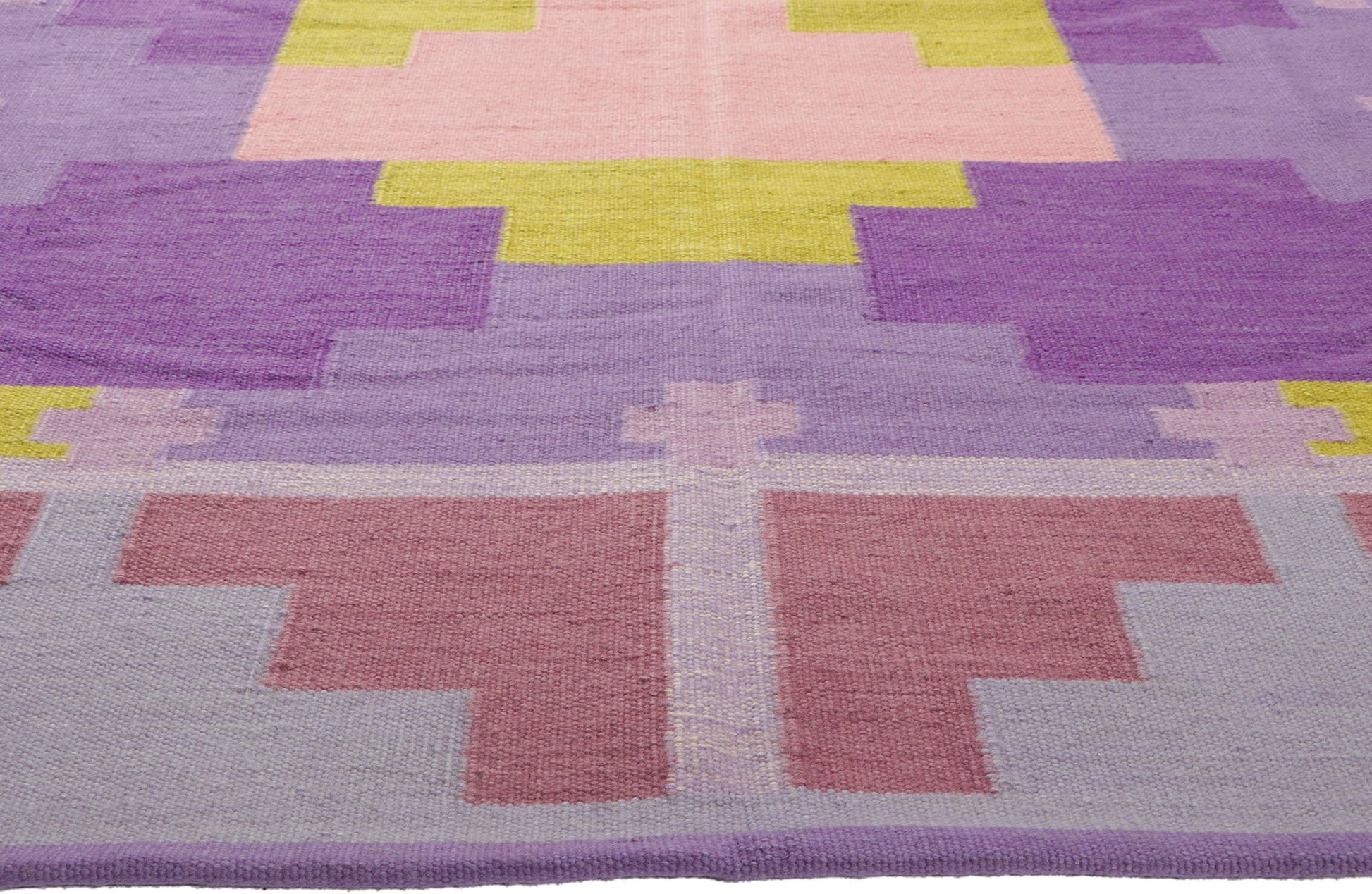 8 x 10 Scandinavian Modern Swedish Inspired Kilim Rug 30917