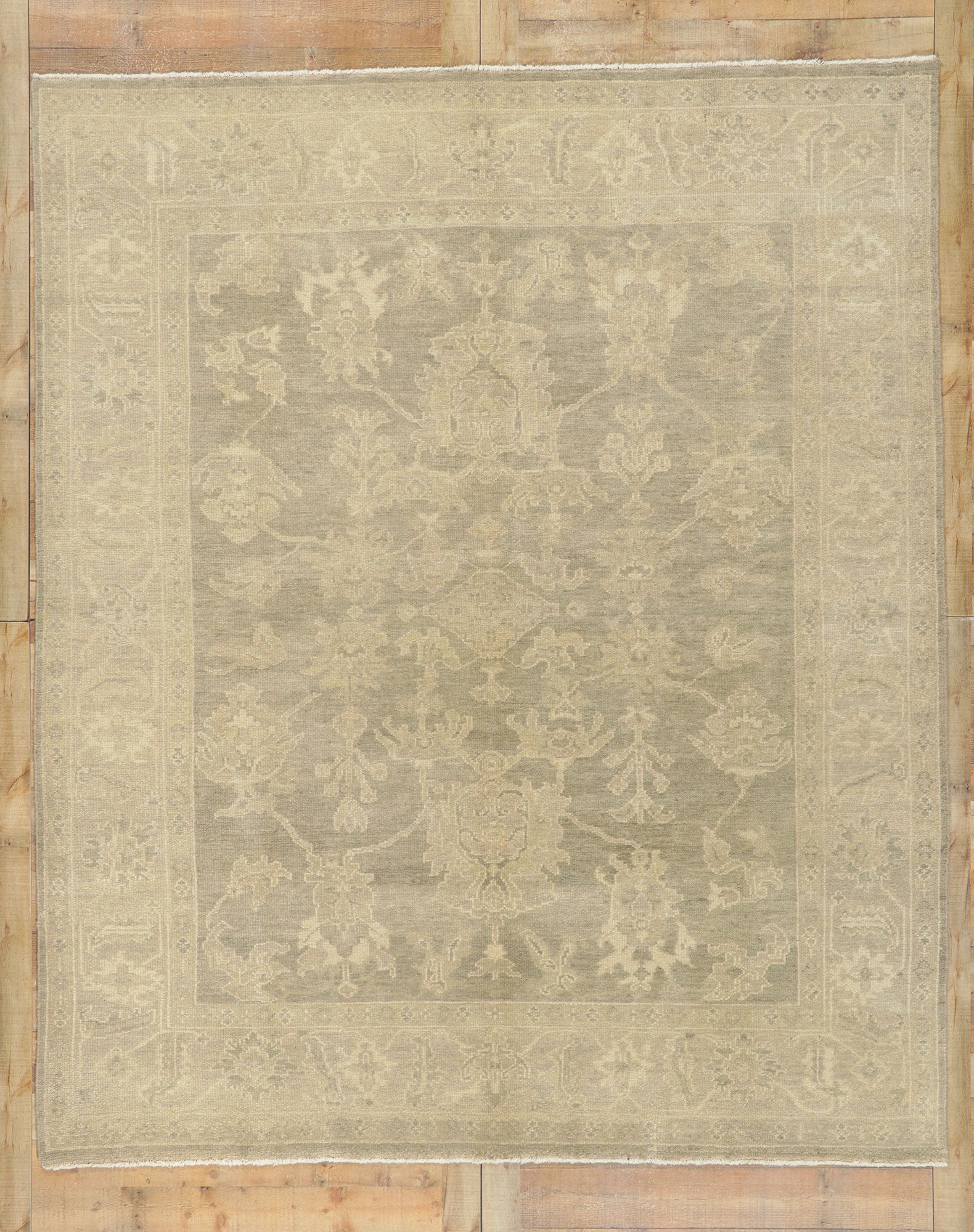 8 x 10 Vintage-Inspired Oushak Rug 30094