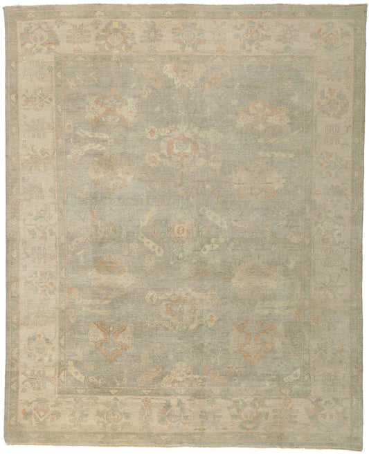 8 x 10 Vintage-Inspired Oushak Rug 30105