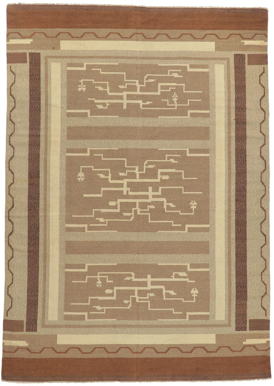 8 x 11 Vintage Finnish Flatweave Rug 78506