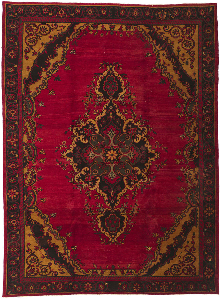 8 x 11 Vintage Turkish Oushak Rug 50507