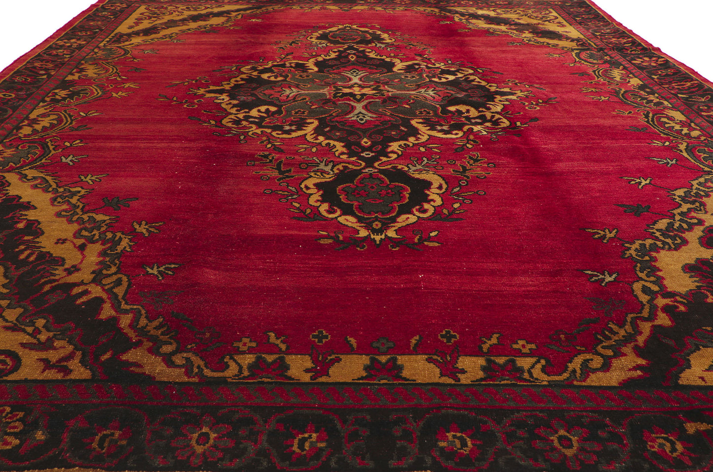 8 x 11 Vintage Turkish Oushak Rug 50507