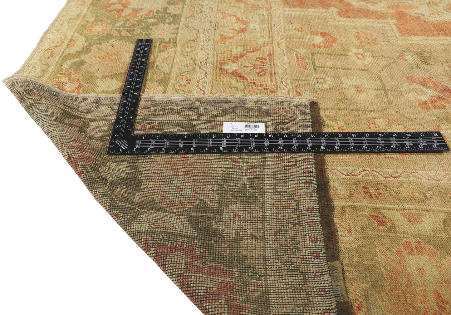 8 x 12 Vintage Turkish Oushak Rug 50578