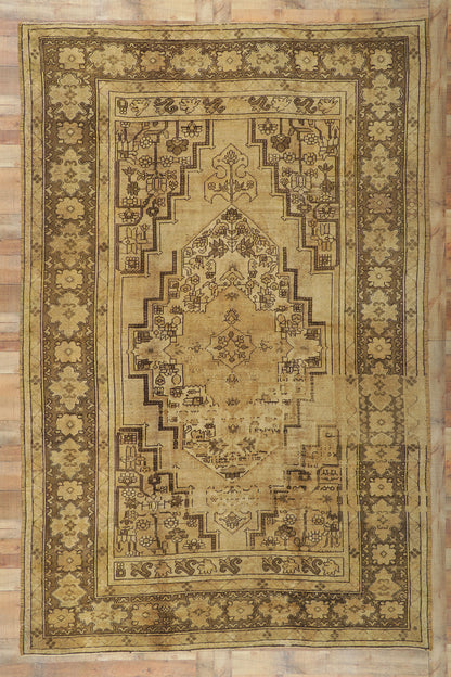 8 x 12 Vintage Turkish Oushak Rug 74073