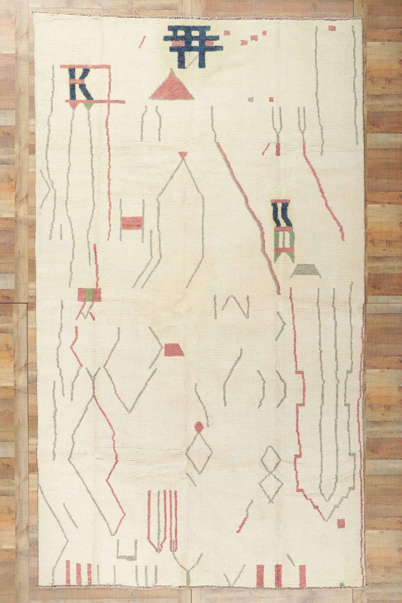 8 x 14 Contemporary Moroccan Rug 80712