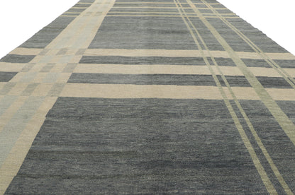 8 x 15 Neutral Plaid Tartan Rug 53804