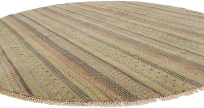 8 x 8 Modern Striped Round Area Rug 30293