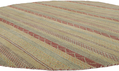 8 x 8 Round Striped Area Rug 30301