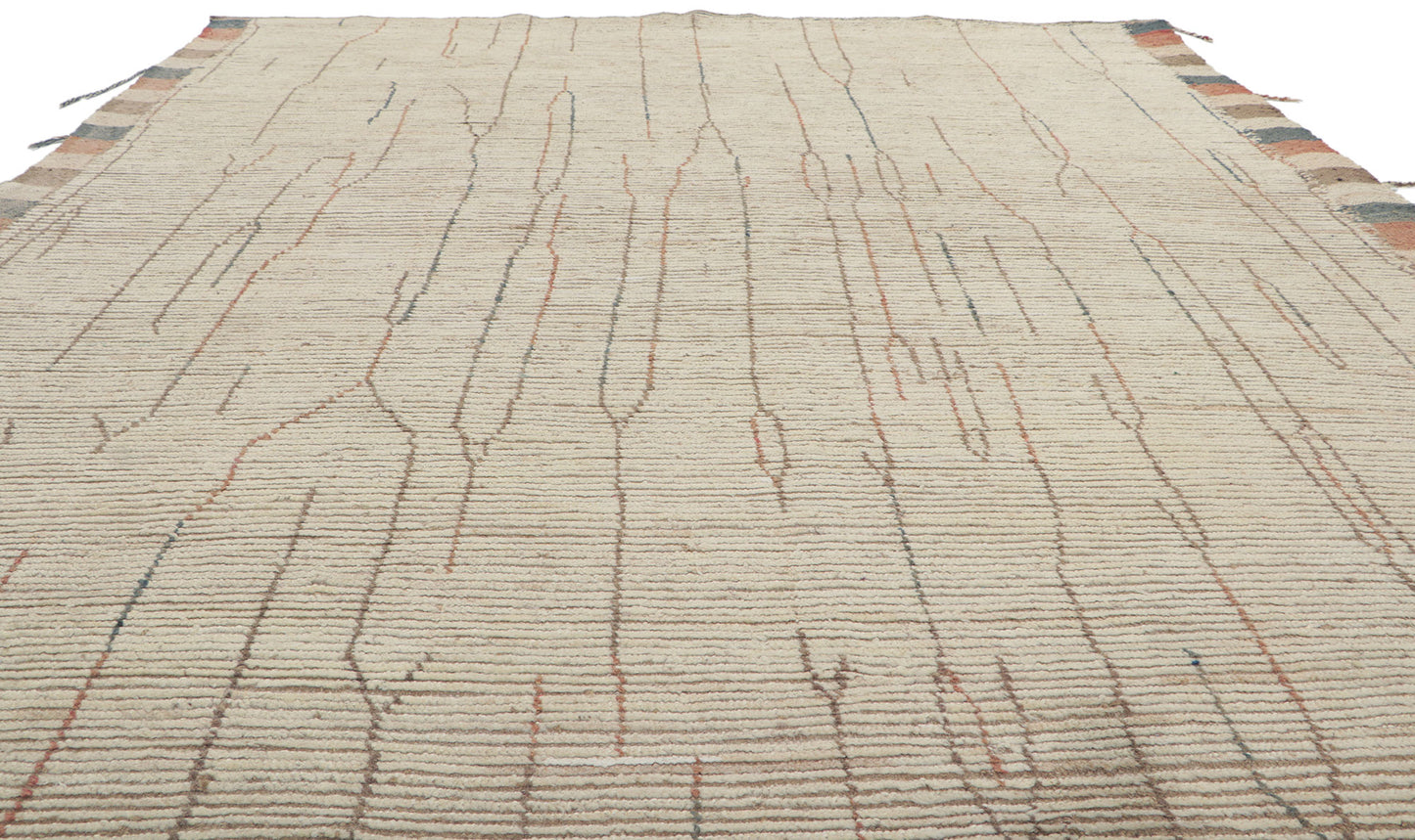 8 x 9 Earth-Tone Moroccan Rug 80792